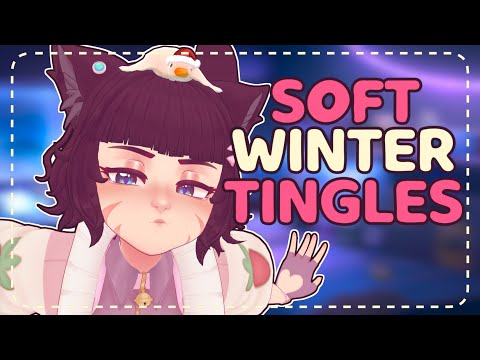 ꒰ASMR꒱ 🐾 Cosy Winter Tingles ~ Fabric Sounds & Soft Hair Ruffling 💤