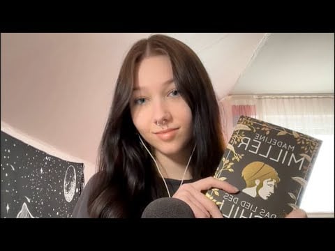 [ASMR] Letter tracing, reading and short book reviews📚 (german & whispered) #asmr