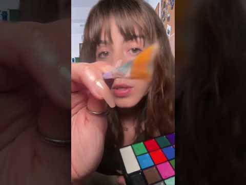 ASMR The Girl in the back of class paints your face 🎨 #asmrvideos #asmrshorts #asmr