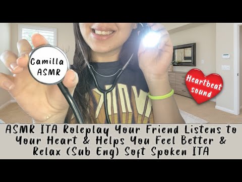 ASMR ITA: A Sweet and Relaxing Roleplay with Your Friend who Listens to Your Heart and Comforts You