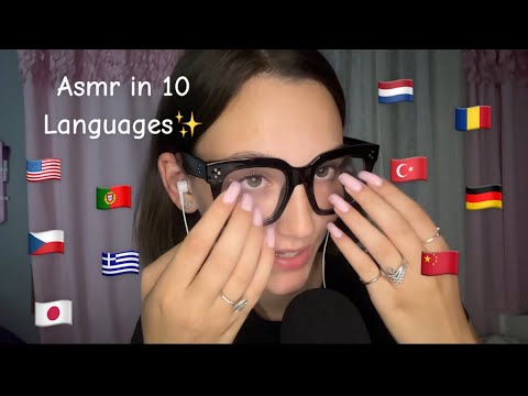 Asmr in 10 different Languages🌎❤️(part 2)
