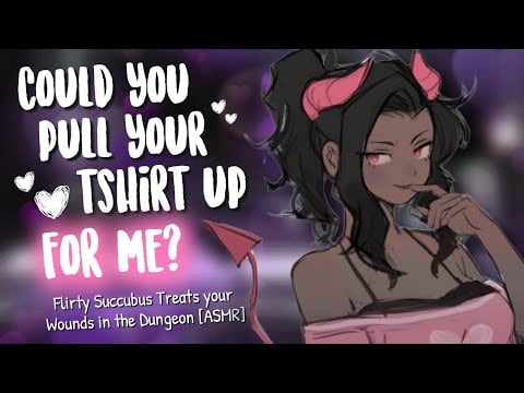 Flirty Demon Wants to Keep you in her Dungeon [ASMR Audio | Cuddles | Treating Wounds | Fireplace ]