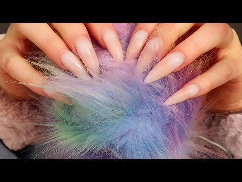 DEEP EAR FLUFFY MIC TOUCHING AND MIC BRUSHING MIC STROKING NO-TALKING ASMR || LONG NAILS ASMR