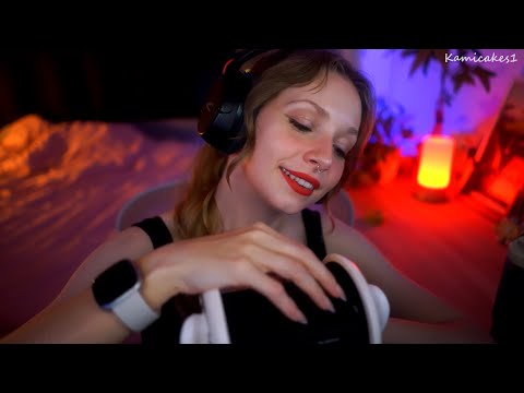 [ASMR] Deep Earmassage w/ earcupping, mic scratching, ear blowing & kisses ♥