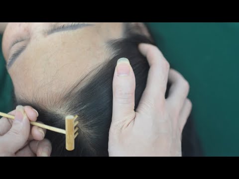 ASMR Head Scratching And Hair Parting, Relaxing Hair Sounds, Hair Tingly For Stress Relief