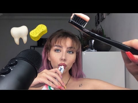 EATING EDIBLE TOOTHPASTE ASMR MUKBANG