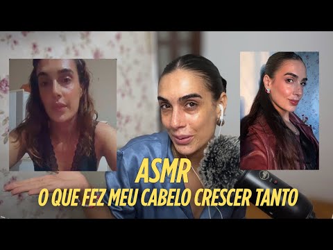 (asmr) Cuidados que eu tenho com meu cabelo que fizeram ele crescer tanto!