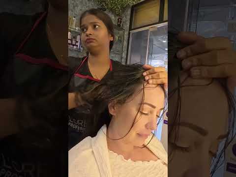 Necesitas hacerte este masaje en la India 😴 Intenso y cósmico #salon #relaxing #hair #massage