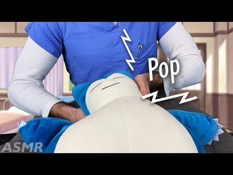Relaxing ASMR Chiropractor Adjustment on Snorlax 💤