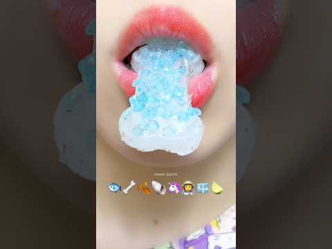 Kohakutou Asmr 🧊🐟🍋‍🟩 #meoasmr #mukbang #emojichallenge #satisfying #asmrsounds #eating