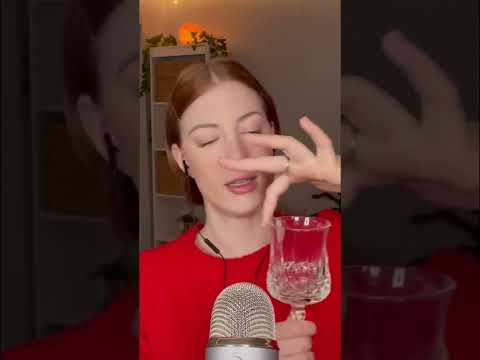 asmr crystal glass tapping & sounds #shorts