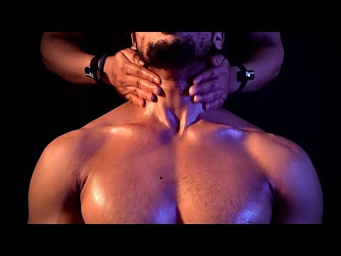 ASMR Oil Head Massage For Good Sleep | Neck, chest & Shoulder Massage