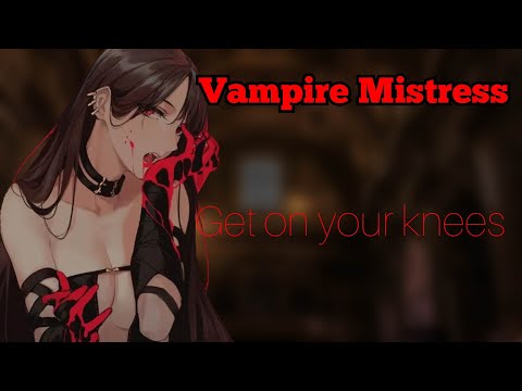 Becoming the Pet to your Vampire Mistress (F4A) (Vampire) (Yandere ASMR) (Thunderstorm background)