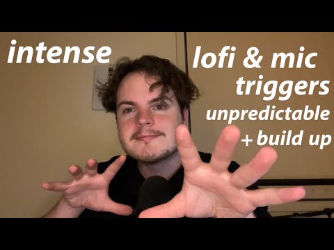 Fast & Aggressive ASMR Hand Sounds, Lofi & Mic Triggers, Build up+ Invisible& Unpredictable Triggers