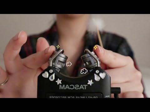ASMR 마이크 싹싹 긁고 닦아주기 + 끈적 터칭