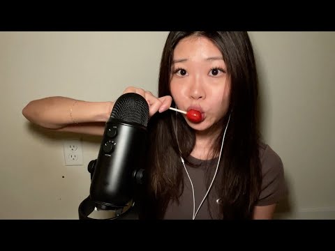 ASMR | lollipop licking 🍭😋, gum chewing 🫧, teeth 🦷, mouth sounds 👄