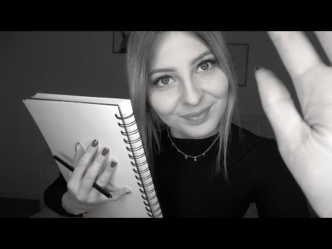 [ASMR ROLEPLAY] Sketching Your Portrait ✍️ Ich zeichne DICH | ASMR MIT ASMR JANINA