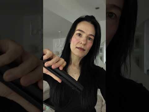 straighten hair asmr