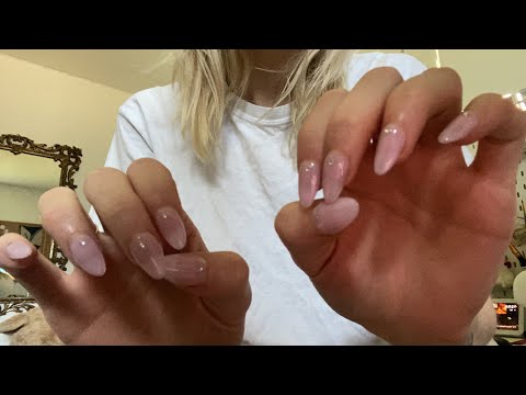 lofi asmr | nail tapping, mouth sounds & tongue clicking (fast paced)