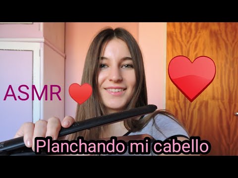 ASMR EN ESPAÑOL/PLANCHANDO MI CABELLO PARA QUE TE DUERMAS