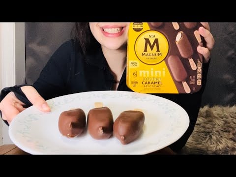 MAGNUM ICE CREAM ASMR *DOUBLE CARAMEL MINIS**NO TALKING*
