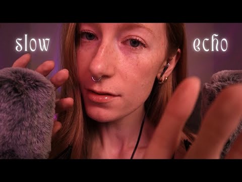 ASMR | Soft, sleepy echo waves to slow down 🌙 (Semi-intelligible whispering)