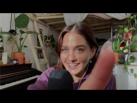 ASMR plucking away your negative energy, positive affirmations, personal attention & more