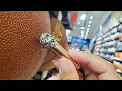 Public ASMR🏆Fast Aggressive Mini Mic Lofi Sports Tapping Scratching