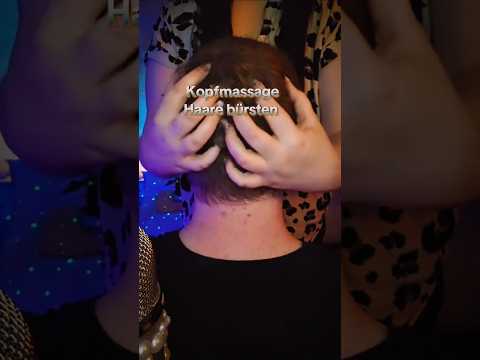 Ich glaube das hat ihm gefallen 🤭 Asmr Kopfmassage & Hairbrushing   #asmrhairbrushing #asmrrelaxing