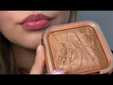 ASMR INICIANTE e CASEIRINHO - fazendo sua maquiagem para um date (bem delicadinho)