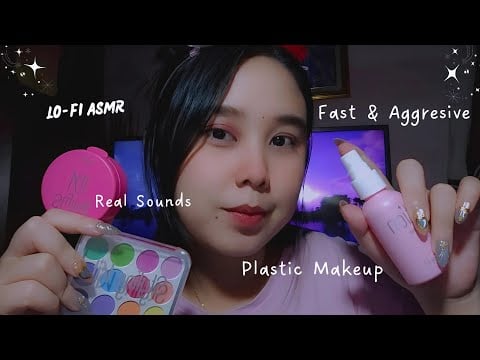 Lofi ASMR Makeup in kamu 💞💄 Fast, Aggresive, Chaotic, Real Sounds, Camera Touching & Camera Tapping✨