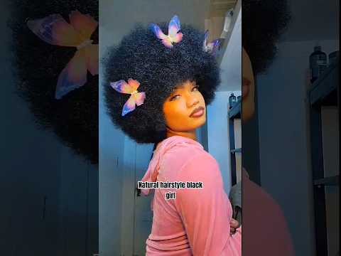 beautiful natural hairstyle for black queens 👑