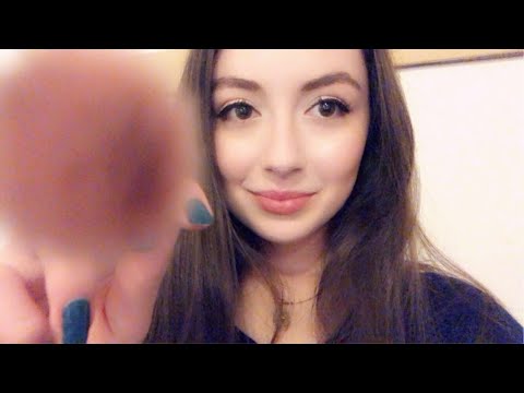 ASMR doing your makeup roleplay (face brushing, whispering, personal attention, mouth sounds)