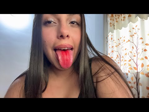 ASMR ESPAÑOL // MOUTH SOUNDS + LENS LICKING INTENS0.