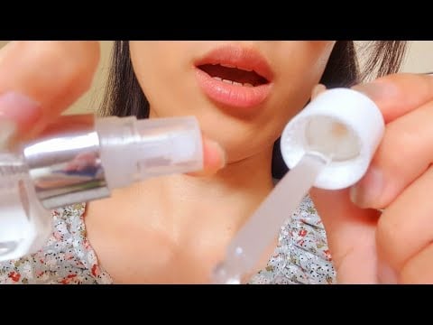 ASMR Watery Ear Cleaning 🌓💦 eardrum, earwax, blowing, ear exam test, binaural, spray spraying, wet