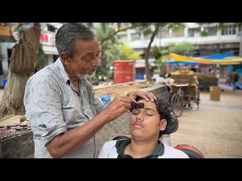 Waris Barber One Of BEST Street Head Massage | Pure RELAXATION | ASMR Gautam