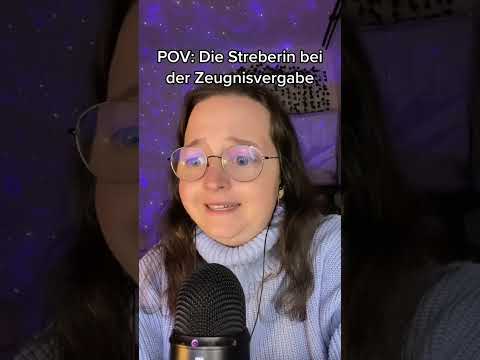 POV: Die Streberin bei der Zeugnisvergabe #shorts #asmrshorts #asmr