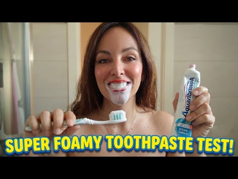 Foamy Toothpaste Test! 🪥🧼 Toothbrush care ASMR SUMMER ⛱️ Edition PREVIEW 