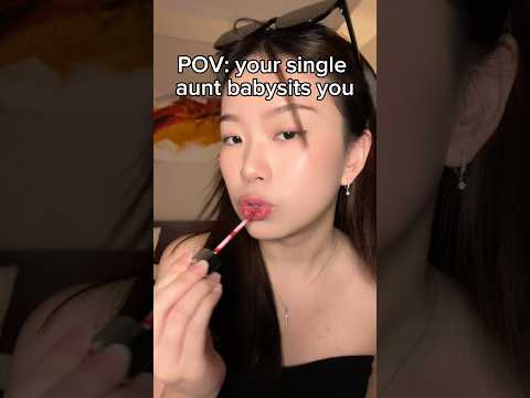 when your single aunt babysits you #asmr