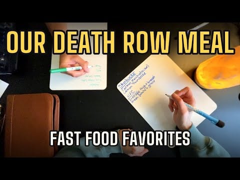 Fast Food Favorites & Death Row Meals with My Son ~ Let’s Discuss