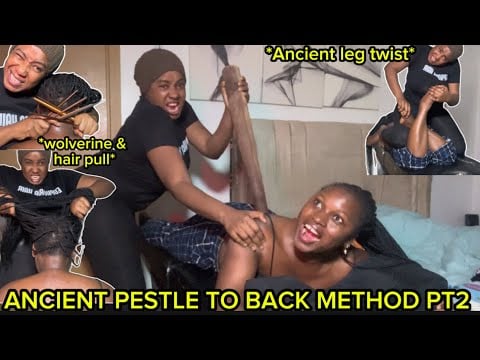 ASMR: FASTEST & INTENSE AGGRESSIVE BIG BRAIDS SCALP SCRATCH/EXTREME HAIR PULLING , PESTLE TO BACK 2