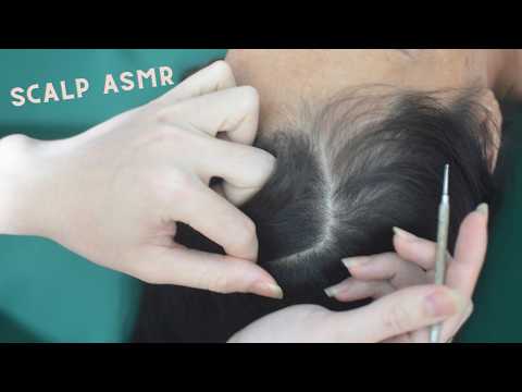 ASMR Tingles Hair Sounds With Hair Play, Hair Parting On Real Person For Anxiety Relief