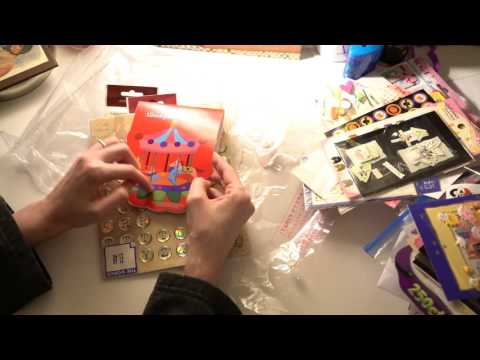 ASMR Part 2 Sticker Haul | Whispering | Crinkling Sounds | LITTLE WATERMELON