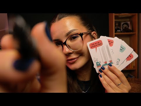 ASMR NA DNI KIEDY MASZ WSZYSTKIEGO DOŚĆ 😩 gry, afirmacje, pisanie po twarzy, oddychanie