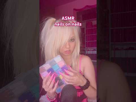 ASMR nail tapping on my nails with my nails on nails #asmr #asmrtapping