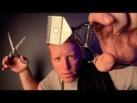 ASMR | Stereo Barbershop Haircut￼