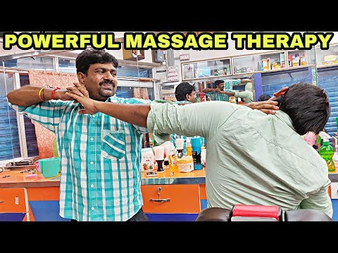 Mind blowing indian head and body massage with Powerful cracking | ASMR Intense