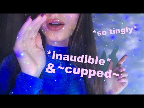 ASMR | Repeating my intro | Inaudible, semi-inaudible, cupped whispers with finger flutters 💟💤