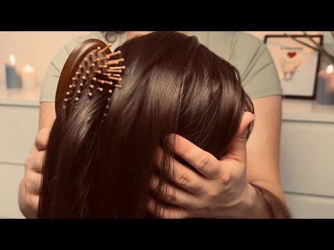 ASMR Hair Brushing & Scalp Massage 😌 Deep Relaxation, Sleep & Tingles (No Talking)