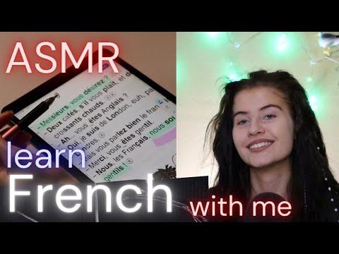 ASMR learn FRENCH with me (teaching you French) / French for beginners (soft spoken)